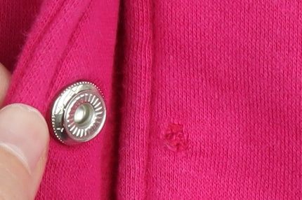 Adidas Womens Pink Varsity Jacket Size 6 Cotton Blend Sports Casual