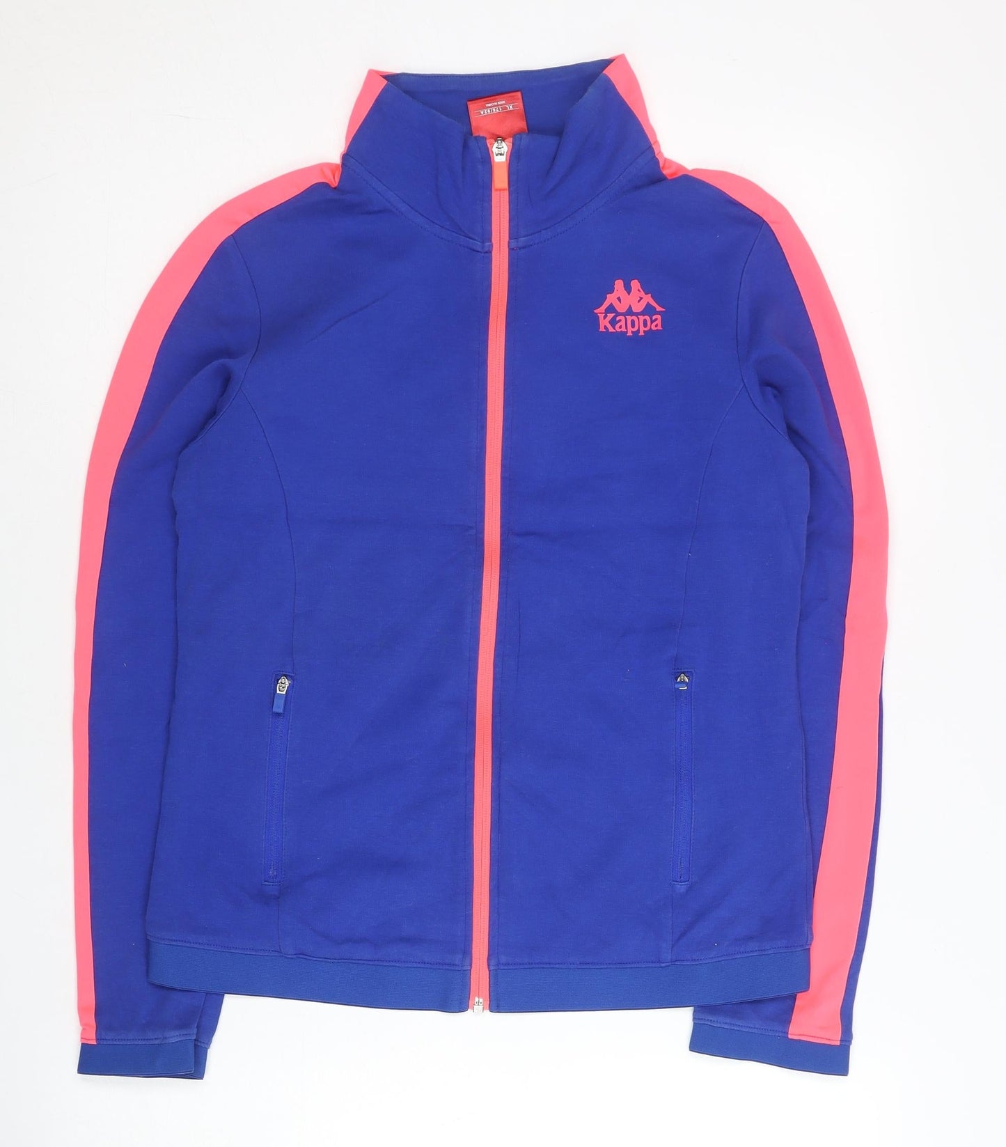 Kappa Women Blue Track Jacket Size 12 Full Zip Sportswear