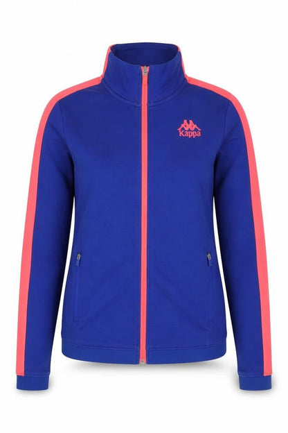 Kappa Women Blue Track Jacket Size 12 Full Zip Sportswear