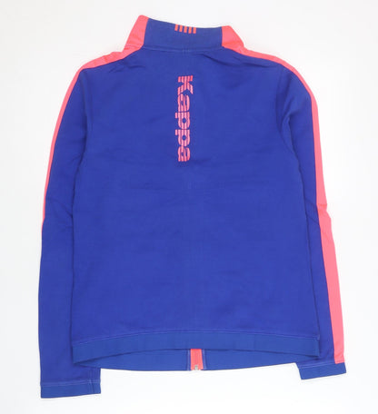 Kappa Women Blue Track Jacket Size 12 Full Zip Sportswear