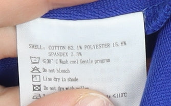 Kappa Women Blue Track Jacket Size 12 Full Zip Sportswear