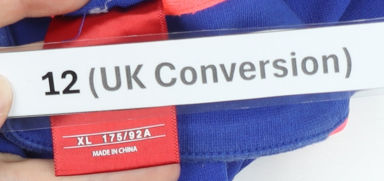 Kappa Women Blue Track Jacket Size 12 Full Zip Sportswear