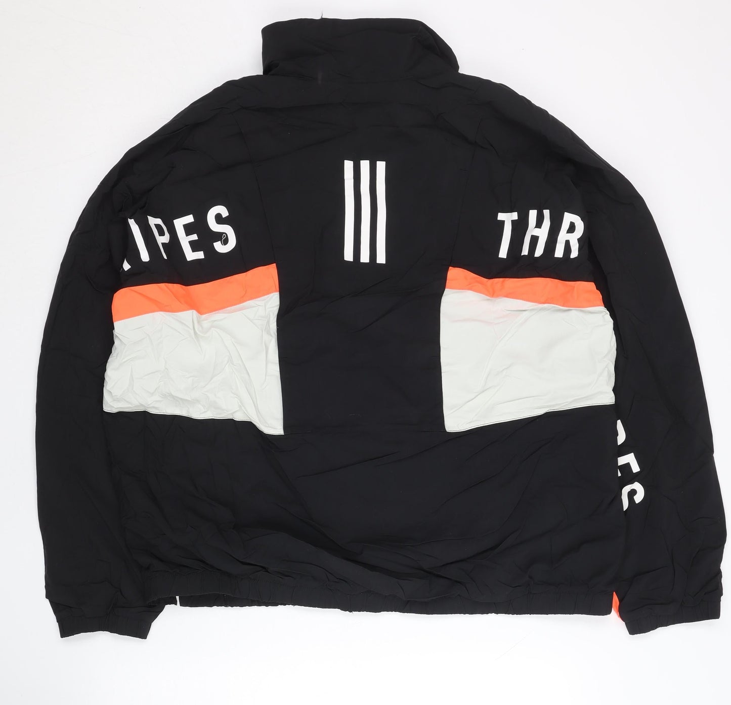 Adidas Women’s Black Track Jacket Size 16 Hooded Lightweight Sportswear