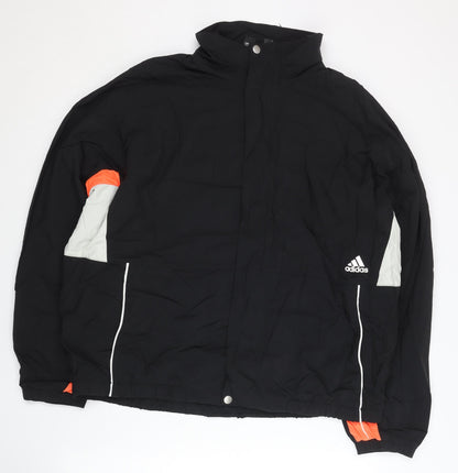 Adidas Women’s Black Track Jacket Size 16 Hooded Lightweight Sportswear