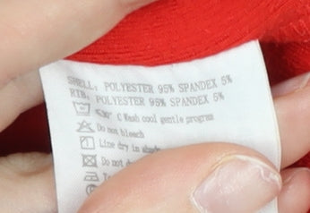 Kappa Women’s Red Track Jacket Size 8 Belgium Logo Full Zip Sportswear