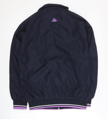 Kappa Women’s Purple White Black 2XL Track Jacket Full Zip Sportswear