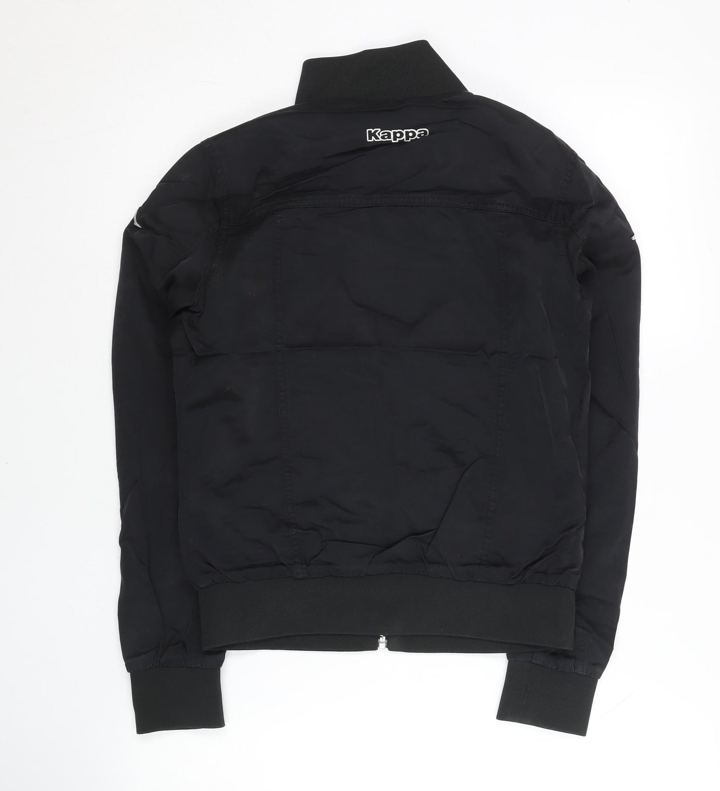 Kappa Women’s Black Track Jacket Size 8 Full Zip Sportswear