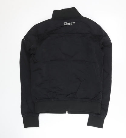 Kappa Women’s Black Track Jacket Size 8 Full Zip Sportswear