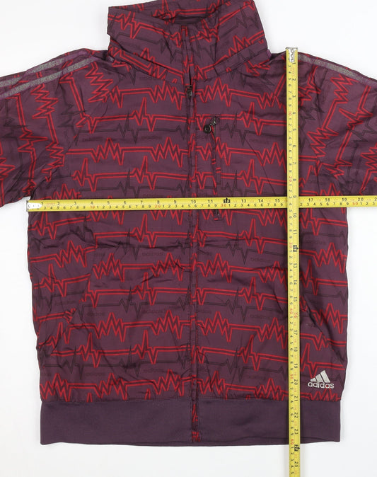 Adidas Womens Purple 2XL Track Jacket Lightweight Full Zip