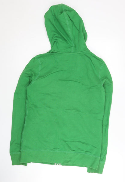Nike Womens Green XL Full Zip Hoodie Cotton Athletic Dept