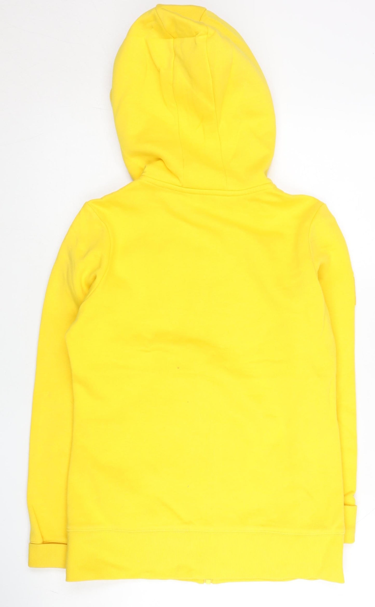 Kappa Womens Yellow Full Zip Hoodie Size 8 Logo Sports Casual