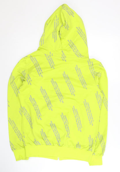 Adidas Women’s Neon Yellow Full Zip Hoodie Sweatshirt L
