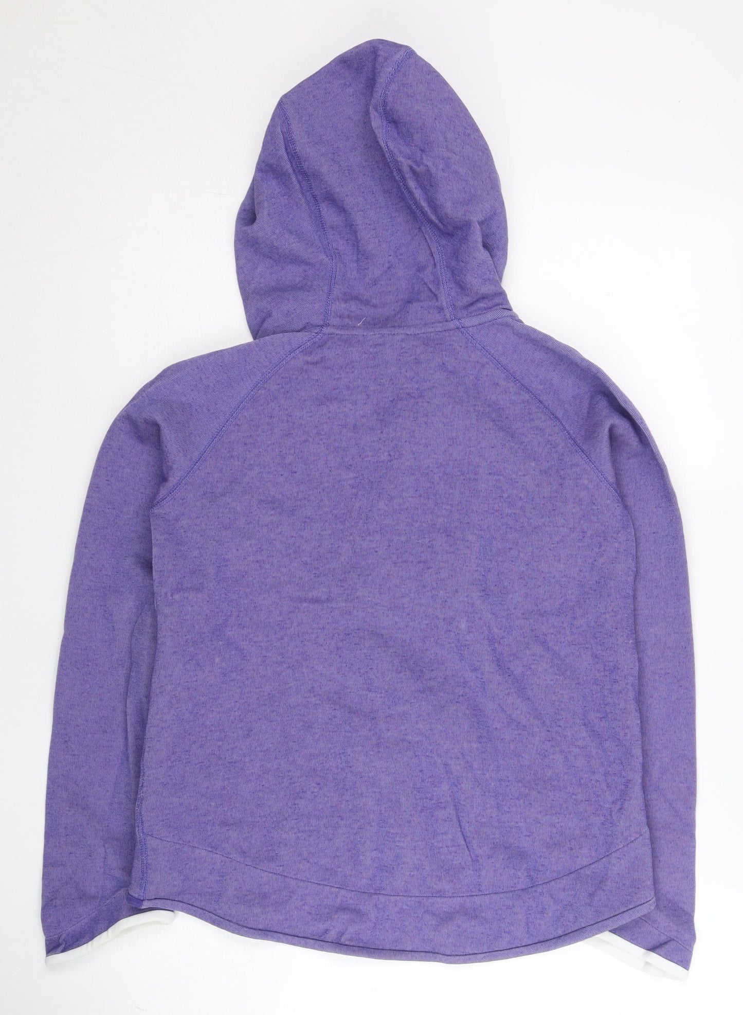 Nike Women’s Purple Full Zip Hoodie Sweatshirt Size L Cotton Blend