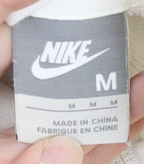 Nike Women’s Green White Gold Track Jacket M Cotton Full Zip