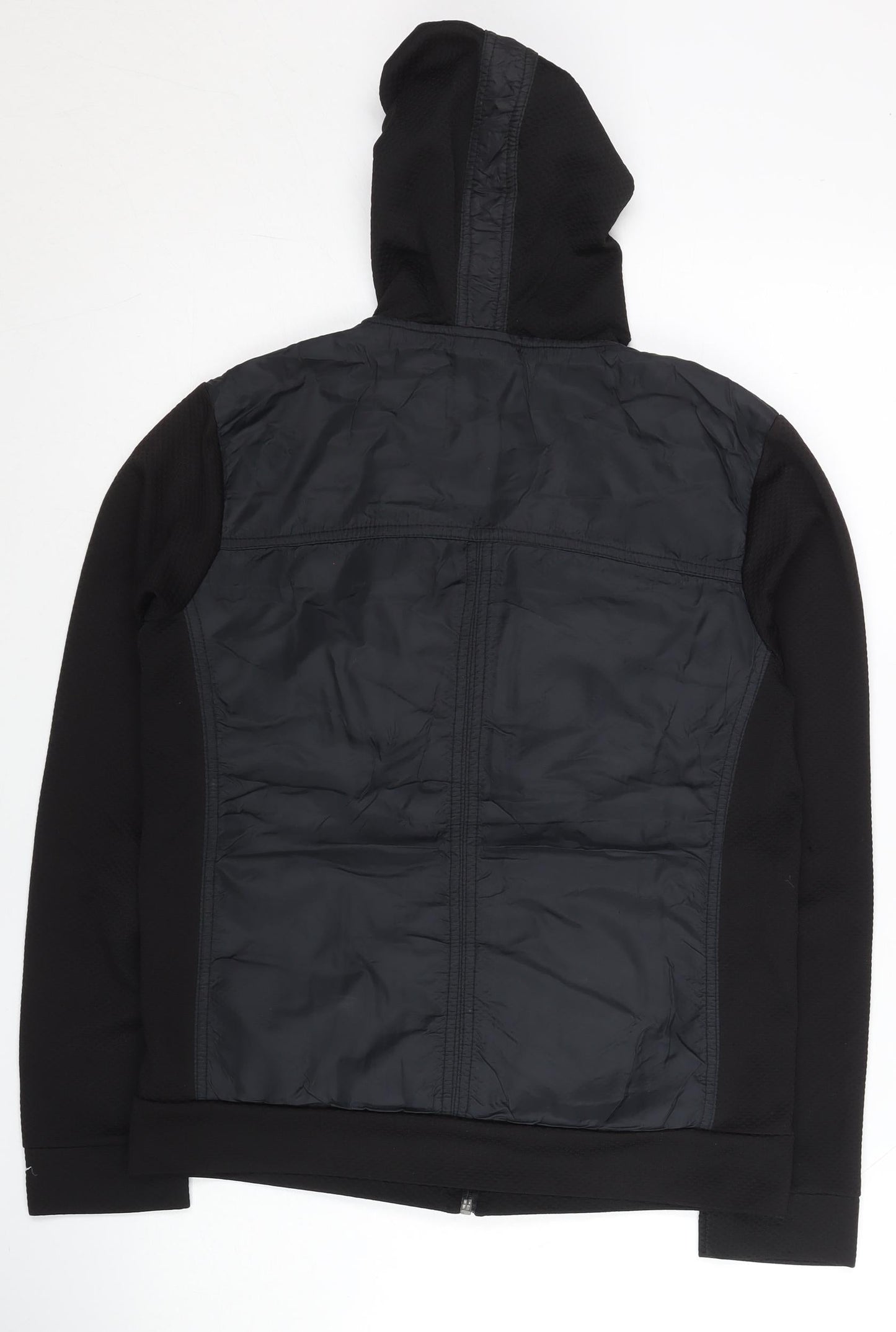 Nike Women Black L Track Jacket Hooded Full Zip Running Sportswear