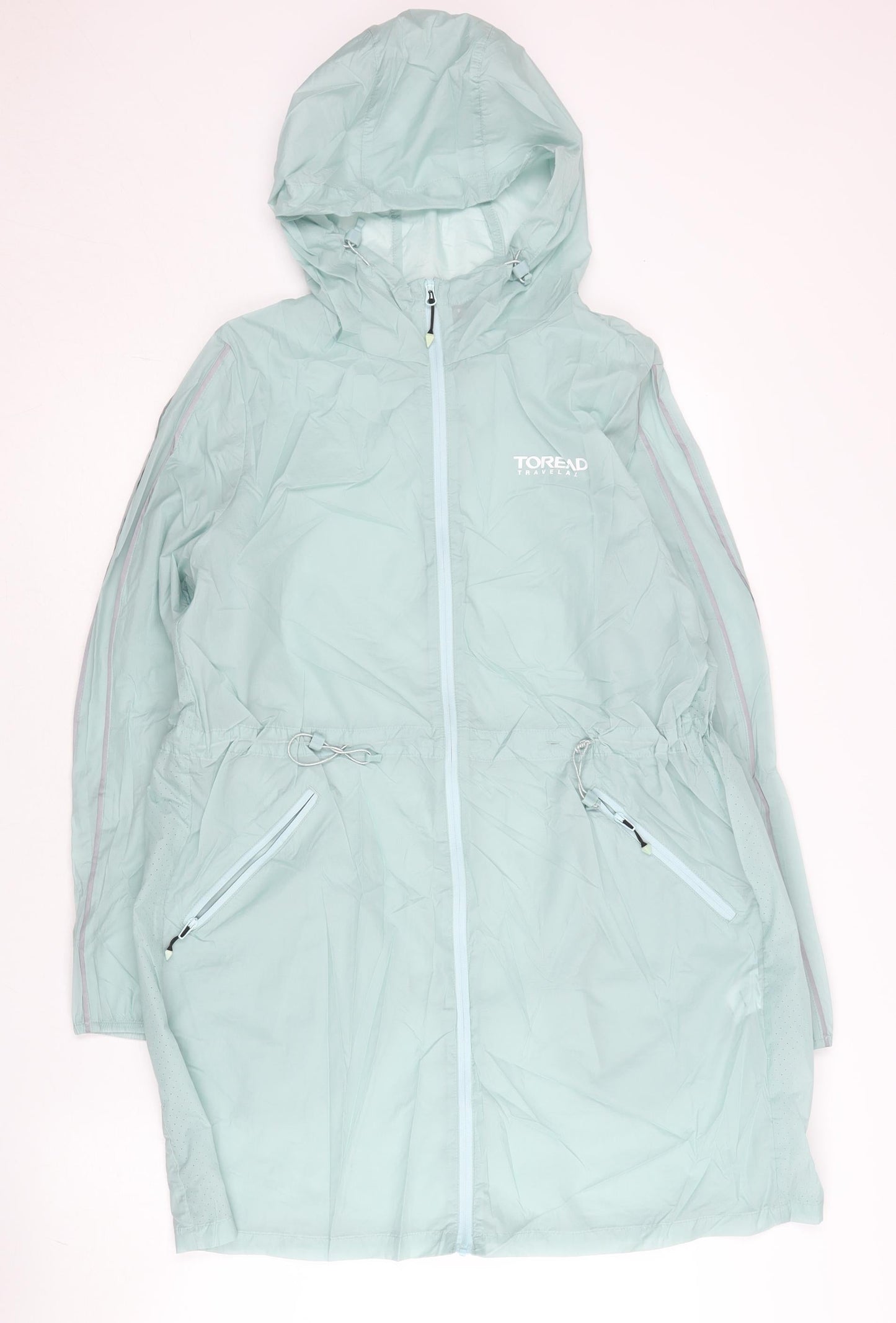Womens UK Size 10 Toread Green Rain Coat