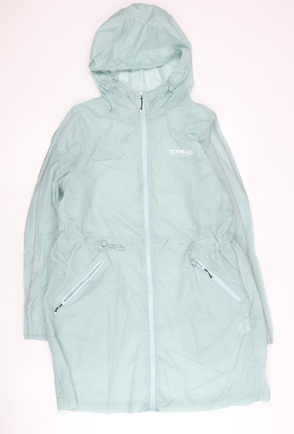 Womens UK Size 10 Toread Green Rain Coat