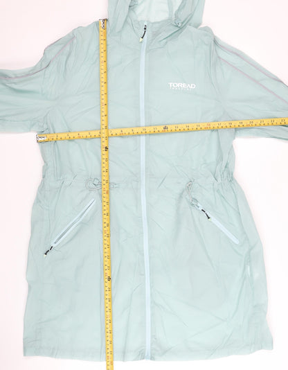 Womens UK Size 10 Toread Green Rain Coat