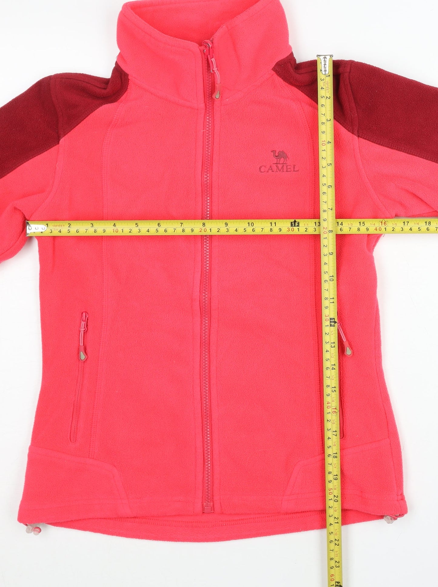 Camel Womens Pink Fleece Jacket Size 4 UK Full Zip Outdoor Casual