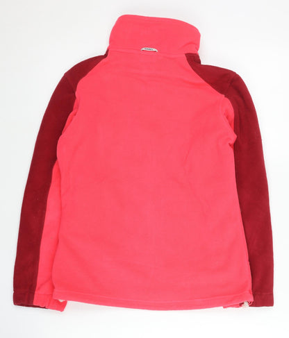 Camel Womens Pink Fleece Jacket Size 4 UK Full Zip Outdoor Casual