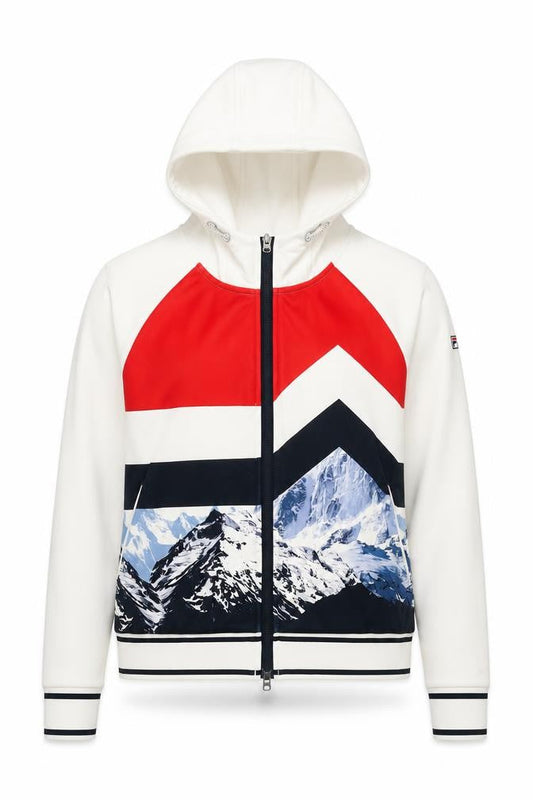 Womens UK Size 8 FILA White Running & Jogging Hiking Skiing Gym & Training Jacke