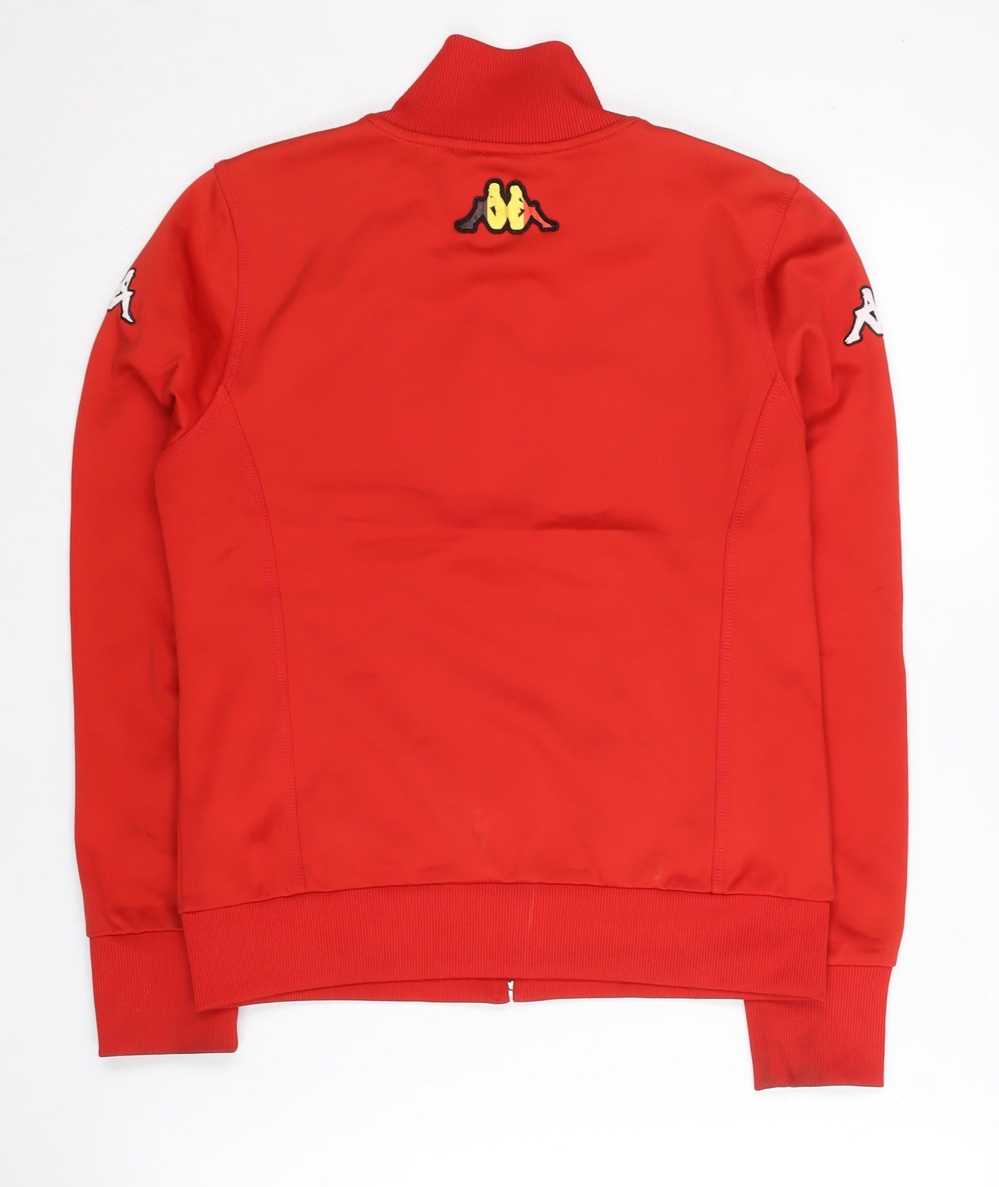 Kappa Womens Red Size 8 Track Jacket Full Zip Belgium Logo