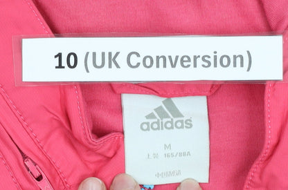 Adidas Women’s Pink Track Jacket Size 10 Lightweight Full Zip