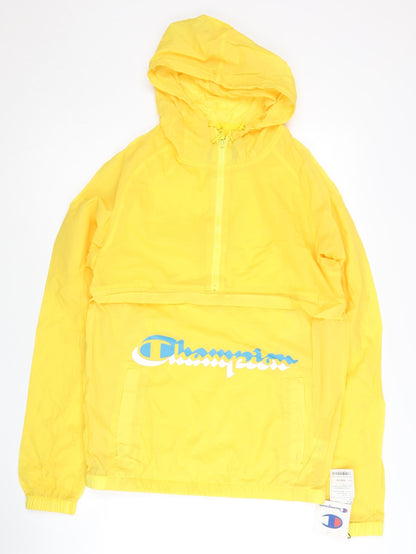 Champion Women’s Yellow Small Windbreaker Hooded Jacket