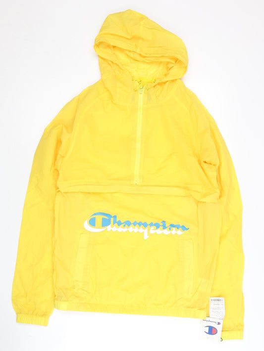 Champion Women’s Yellow Small Windbreaker Hooded Jacket