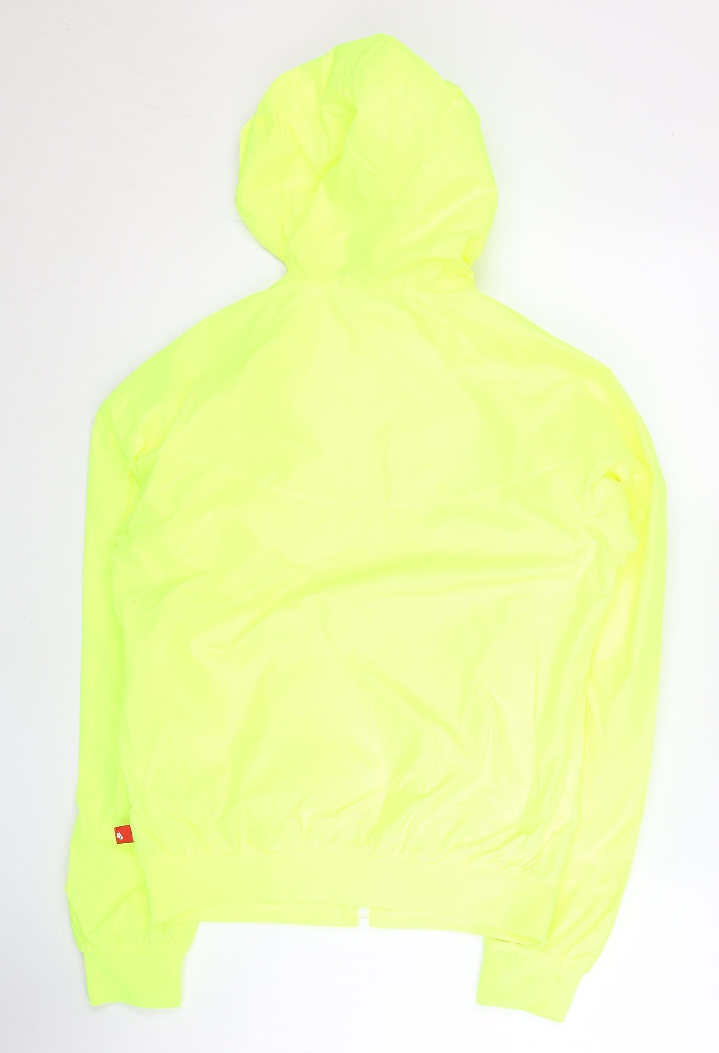Nike Womens Yellow M Windbreaker Jacket Hooded Lightweight