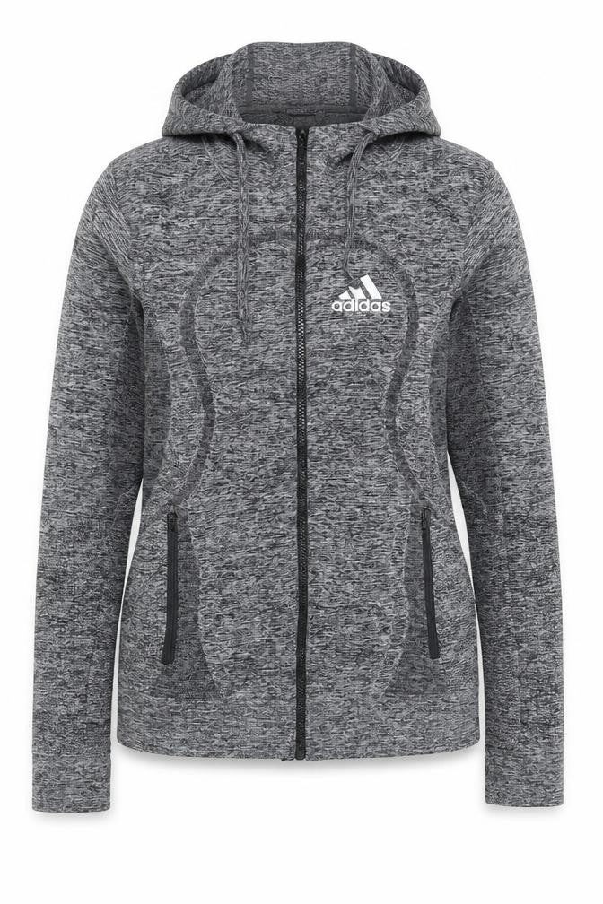 Womens UK Size S adidas Grey Gym & Training Running & Jogging Walking Yoga Jacke