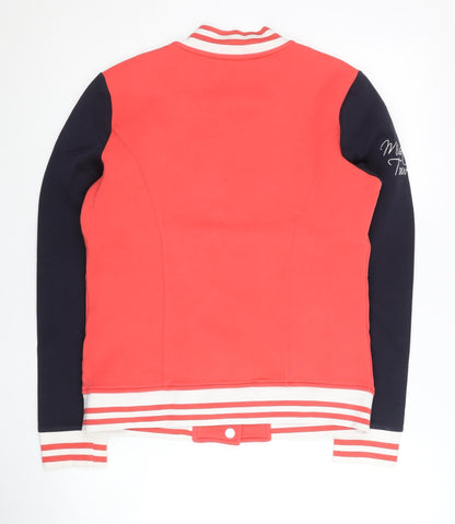 Fila Women’s Red Varsity Jacket Size 12 Cotton Long Sleeve