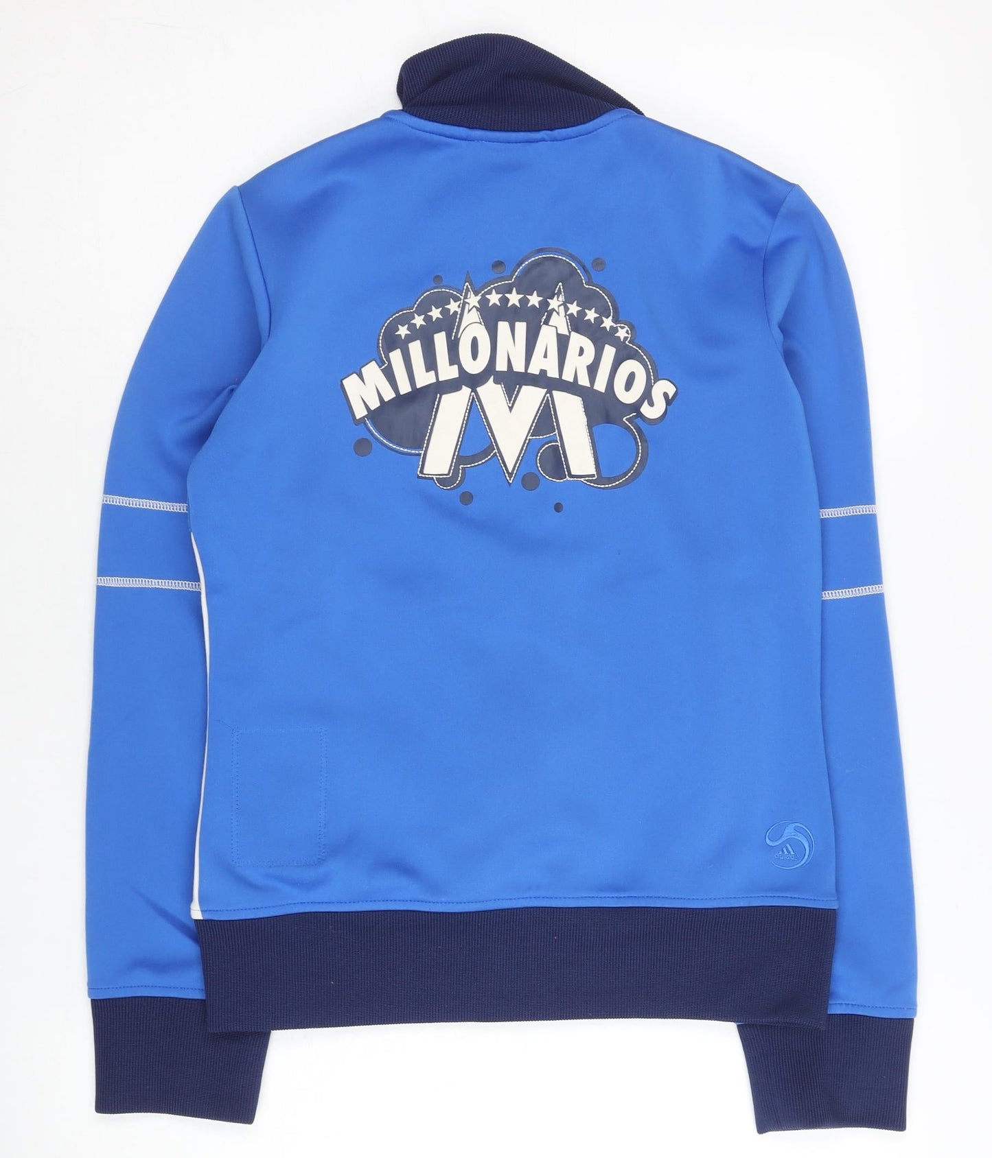 Adidas Women’s Blue Size 8 Track Jacket Full Zip Sportswear