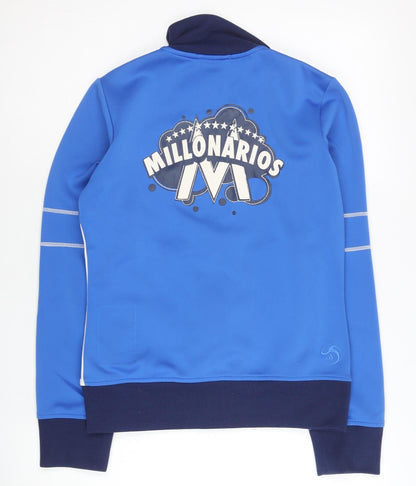 Adidas Women’s Blue Size 8 Track Jacket Full Zip Sportswear