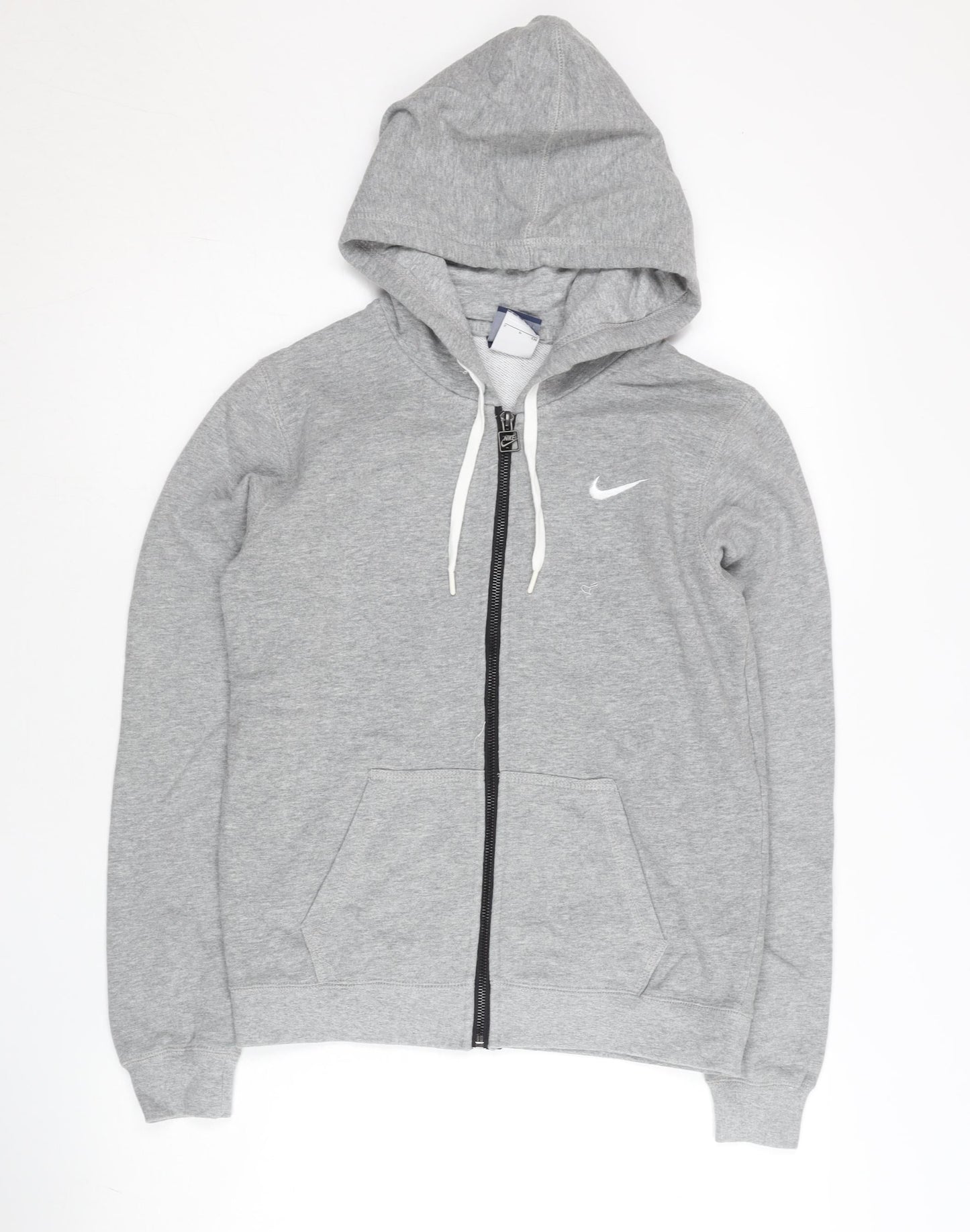 Nike Women’s Grey Full Zip Hoodie Small Cotton Sportswear