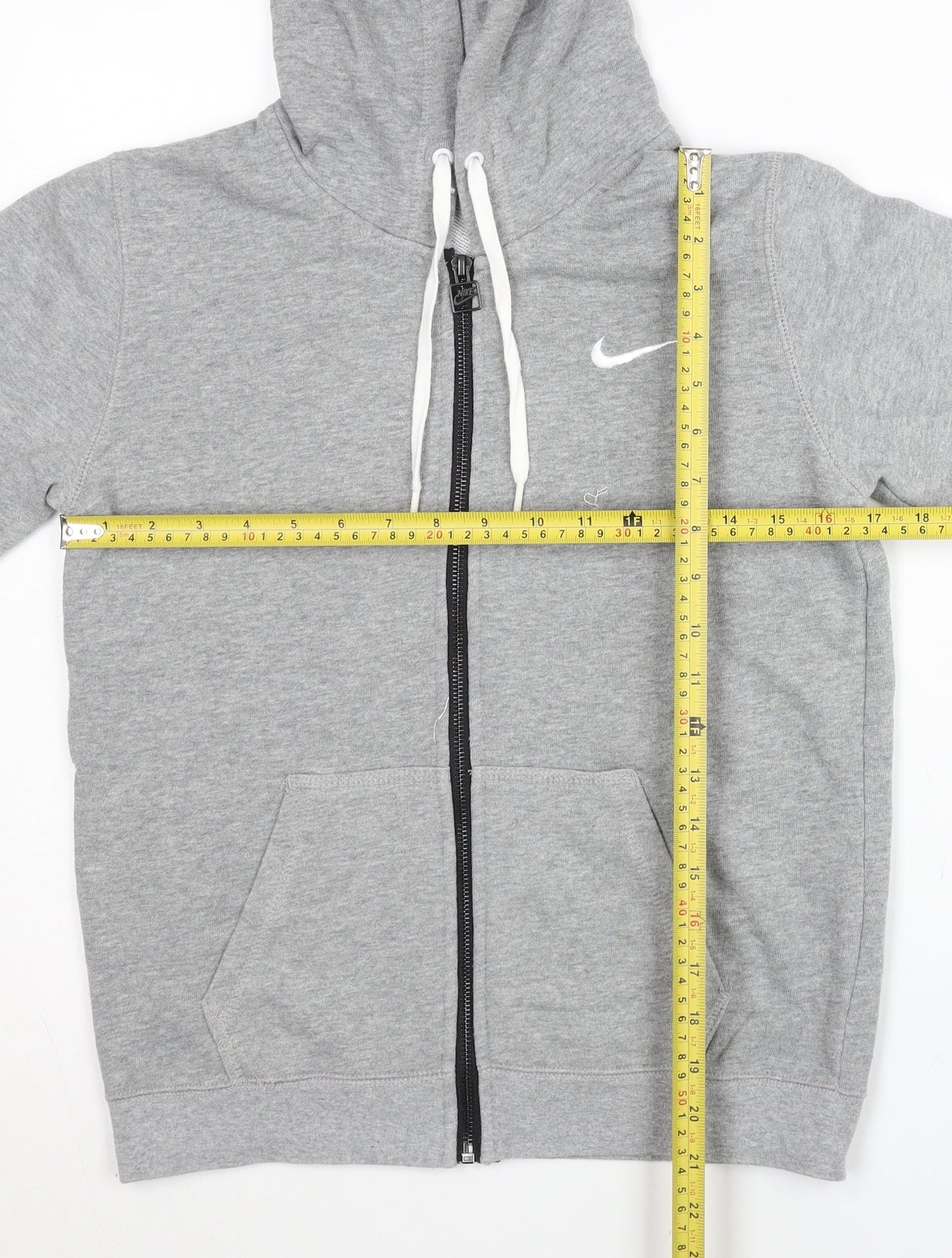 Nike Women’s Grey Full Zip Hoodie Small Cotton Sportswear