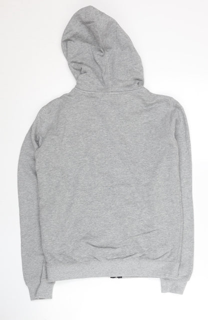 Nike Women’s Grey Full Zip Hoodie Small Cotton Sportswear