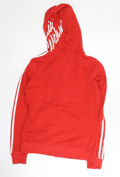 Anta Women’s Red Full Zip Hoodie Size M Sports Casual