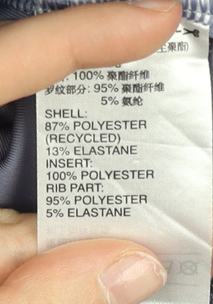 Adidas Women Blue Track Jacket UK 10 Full Zip Sportswear