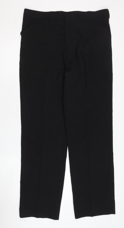 Greenwoods Mens Black Formal Dress Trousers Waist 34 in