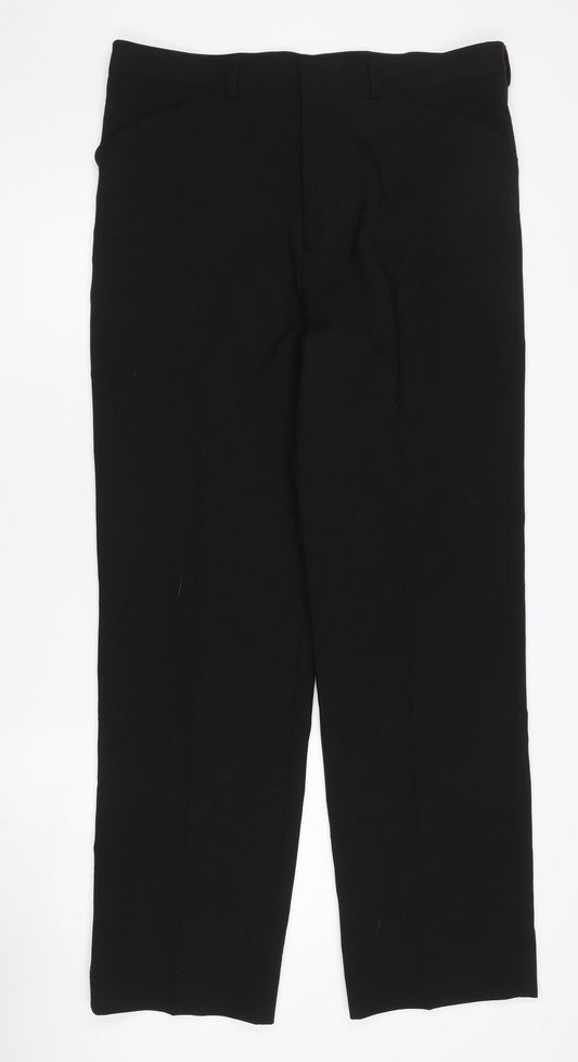 Greenwoods Mens Black Formal Dress Trousers Waist 34 in