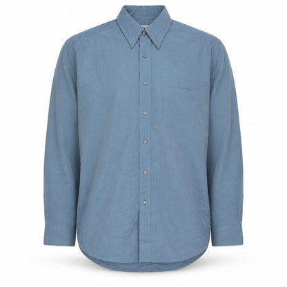 Jonathan Adams Mens Blue Short Sleeve Modal Blend Button-Up Shirt Size M