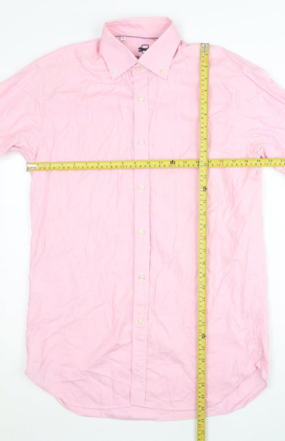 Paul Costelloe Men's Pink Long Sleeve Button-Up Shirt Size 15