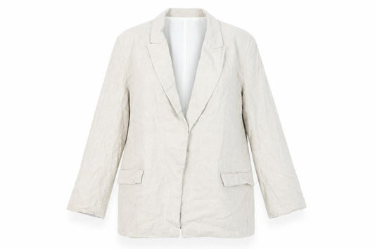 Womens UK Size L Zara Regular Beige Blazer