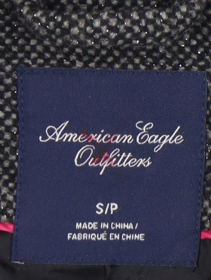 American Eagle Outfitters Women’s Grey Wool Blend Tweed Blazer Jacket S