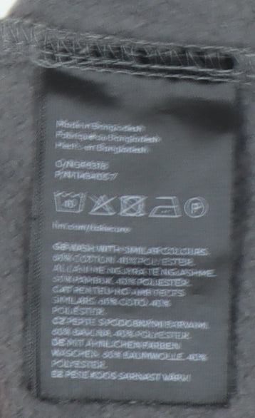 H&M Divided Women's Grey Size 12 Pullover Sweatshirt Cotton Blend