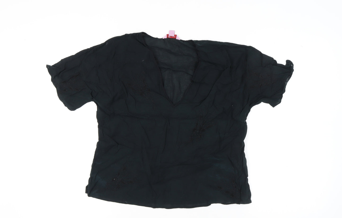 Womens UK Size 16 Monsoon Black Tunic Blouse