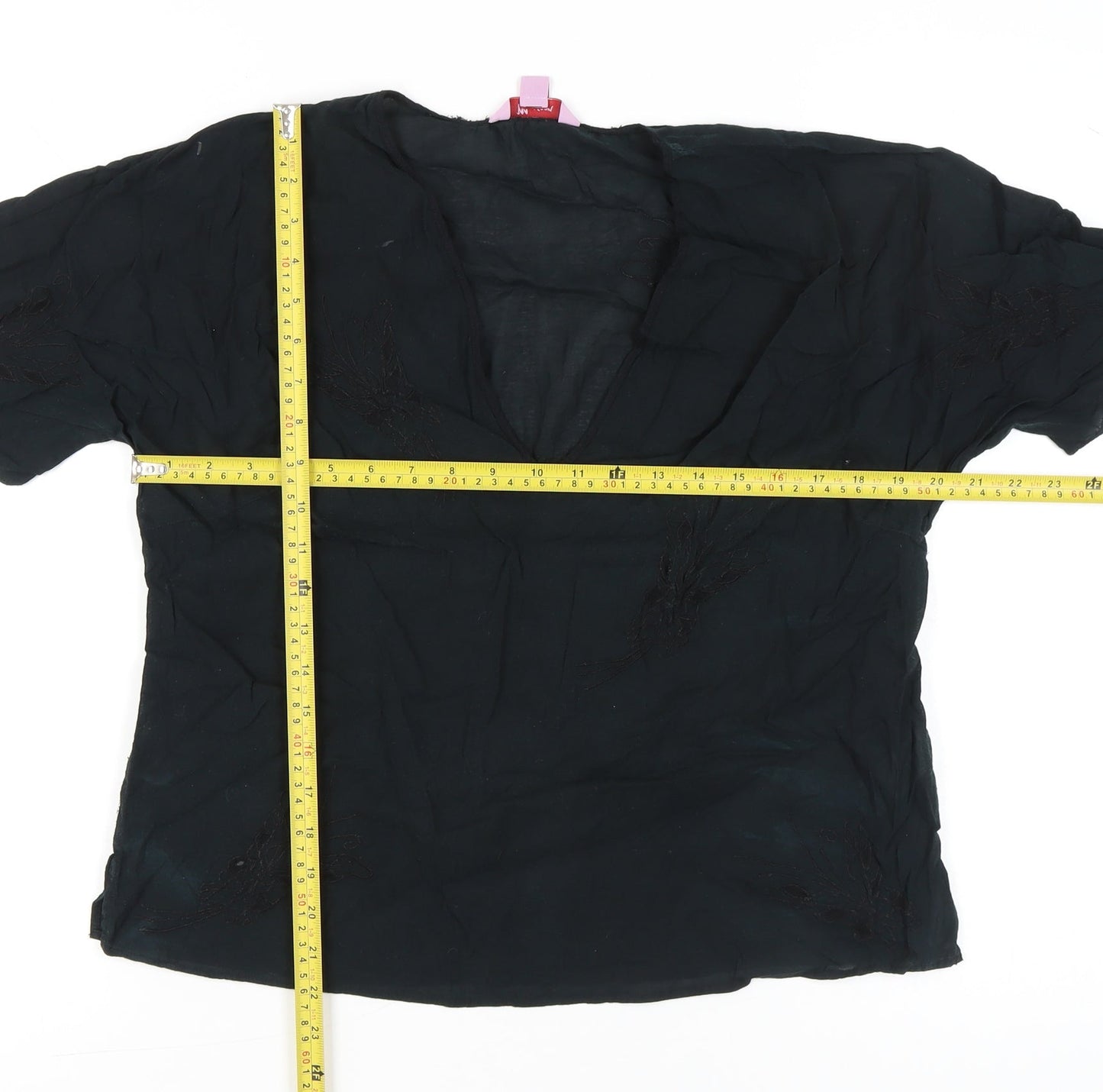 Womens UK Size 16 Monsoon Black Tunic Blouse