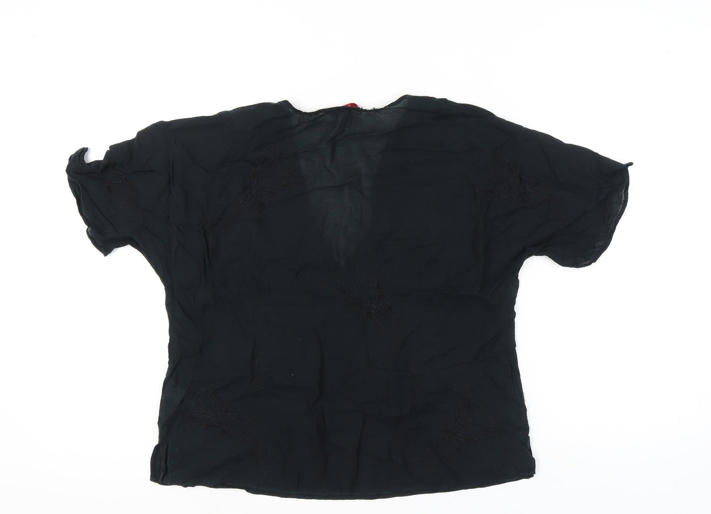 Womens UK Size 16 Monsoon Black Tunic Blouse