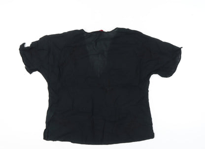 Womens UK Size 16 Monsoon Black Tunic Blouse